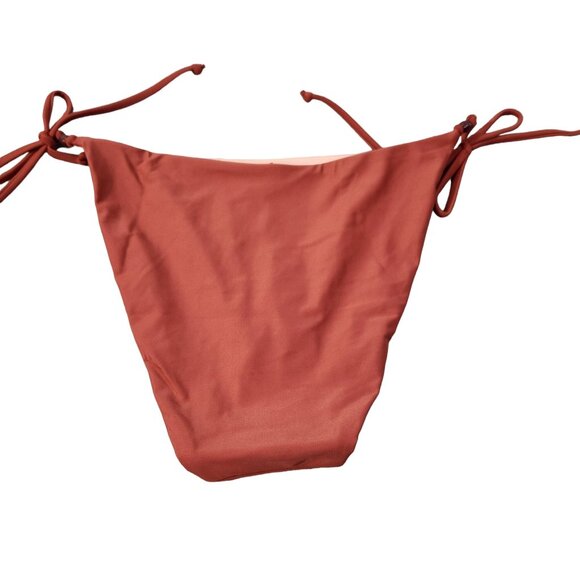 J. Crew Rust Cheeky String Bikini Bottom With Beads New With Tags Womens Size L - Picture 2 of 16